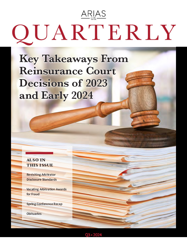 Key Takeaways from Reinsurance Court Decision of 2023 and Early 2024